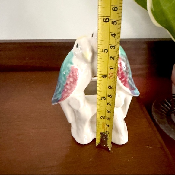 Vintage Parakeet Planter Palm Beach Regency Bird Parrot Planter Mini Succulent - Picture 9 of 13
